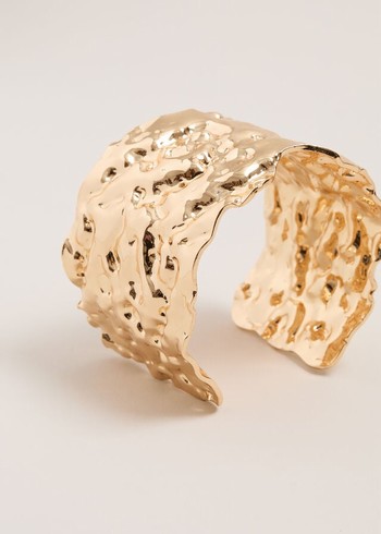 Phase Eight Gold Hammered Cuff Jewellery Gold Canada | USCHIE-416